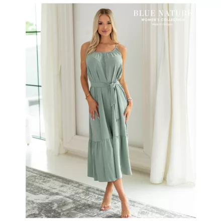 Blue Nature Amika ruha maxi megkötős zsálya