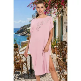   Mayo Chix Mindy ruha hosszú modal viscose/matrica feliratos púder