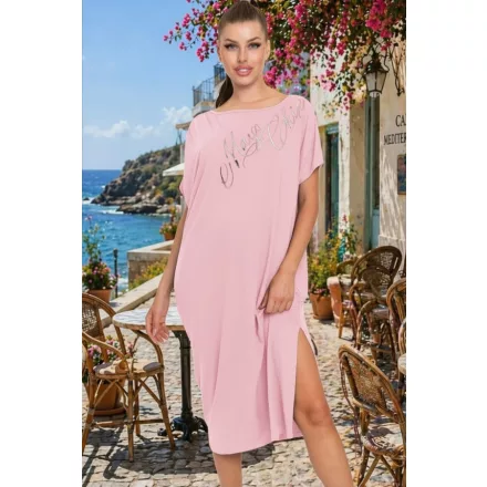 Mayo Chix Mindy ruha hosszú modal viscose/matrica feliratos púder