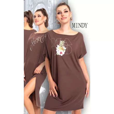 Mayo Chix Mindy ruha rövid modal viscose/matrica ananász barna