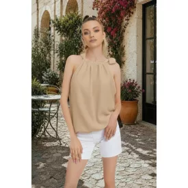 Mayo Chix Lobélia blúz krepp bézs