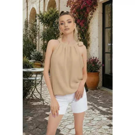Mayo Chix Lobélia blúz krepp bézs