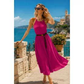 Mayo Chix malaga ruha plisszírozott/kombiné pántos pink