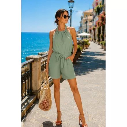 Mayo CHix Mirabella shortoverál krepp zsálya