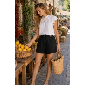Mayo Chix Ready short krepp fekete