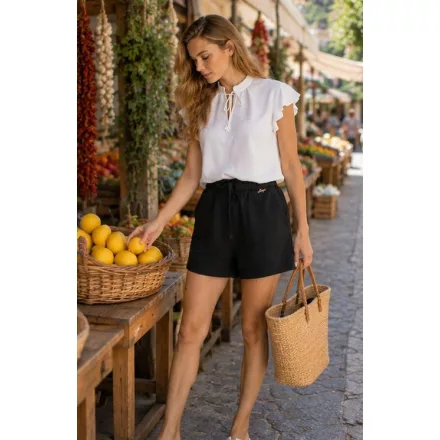 Mayo Chix Ready short krepp fekete