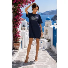 Mayo Chix Moody ruha modal viscose/nagy csili sötétkék