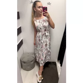   Blue Nature Amika ruha mintás maxi megkötős színes mintás