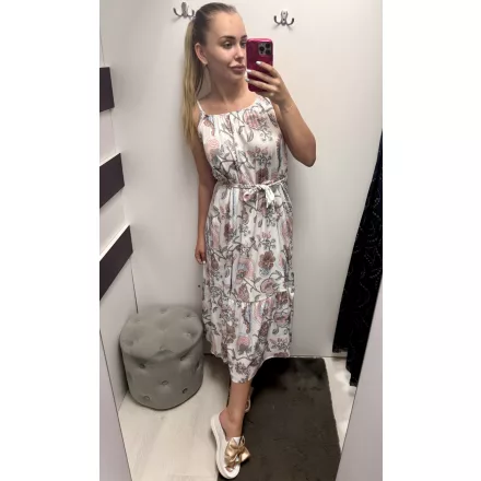 Blue Nature Amika ruha mintás maxi megkötős színes mintás