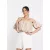 Envy crop top Ejtett vállú, gumis ujjú bézs