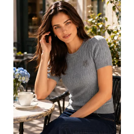 Mayo Chix Styl pulóver r.u. kötött szürke