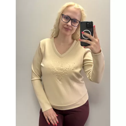 MAyo CHix Reina póló h.u. pianka/3D címeres bézs