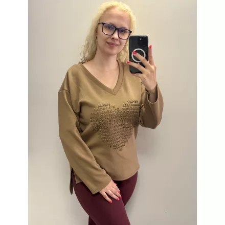 Mayo Chix Viking tunika pianka/3D LOVE barna