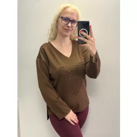 Mayo Chix Viking tunika pianka/3D LOVE sötétbarna