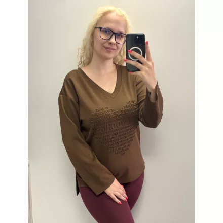 Mayo Chix Viking tunika pianka/3D LOVE sötétbarna