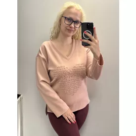 Mayo Chix Viking tunika pianka/3D LOVE mályva