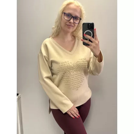 Mayo Chix Viking tunika pianka/3D LOVE bézs