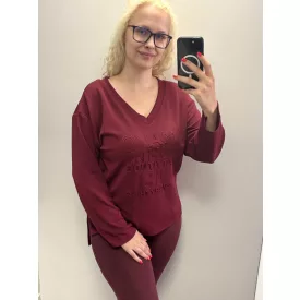 Mayo Chix Viking tunika pianka/3D Attitude burgundi