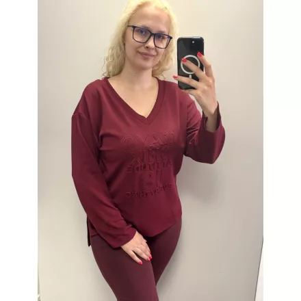 Mayo Chix Viking tunika pianka/3D Attitude burgundi