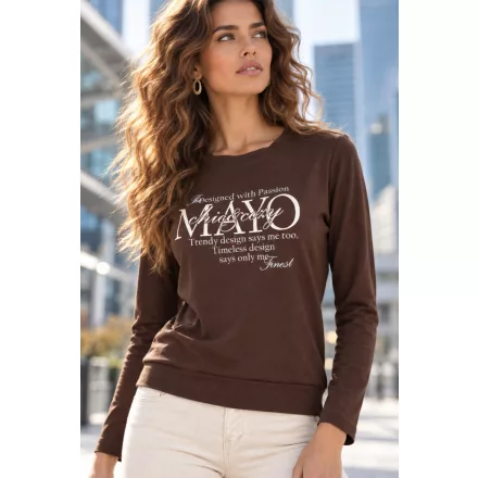 Mayo CHix Pilar póló h.u. modal viscose/ matrica designed with passion csokoládé