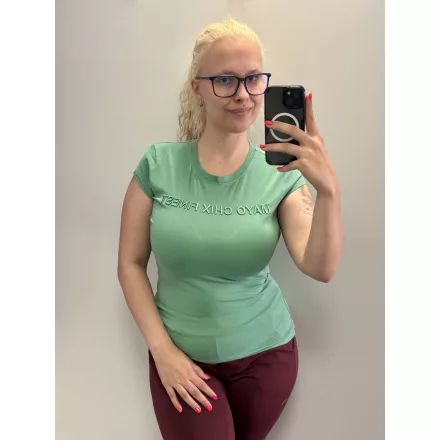 Mayo Chix Light póló r.u. sport pamut dombor hímzett Finest zöld