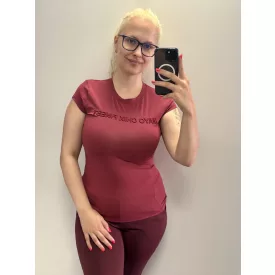   Mayo Chix Light póló r.u. sport pamut dombor hímzett Finest burgundi