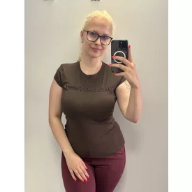   Mayo Chix Light póló r.u. sport pamut dombor hímzett Finest csokoládé