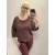 Mayo CHix Netty blúz krepp csokoládé