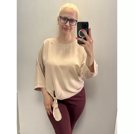 Mayo CHix Netty blúz krepp bézs