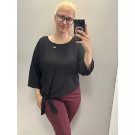 Mayo CHix Netty blúz krepp fekete