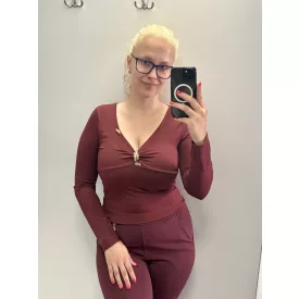 Mayo CHix Daniella póló polyamid burgundi
