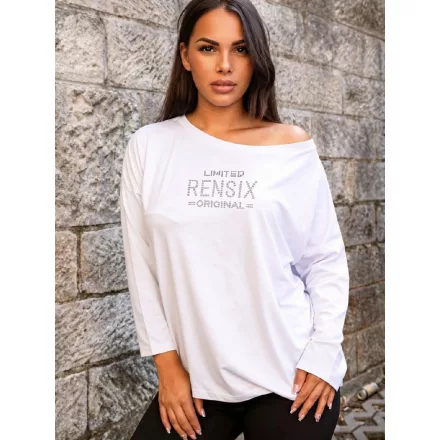 Rensix felső kereknyakú hosszúujjú gumis aljú limited original fehér 20261